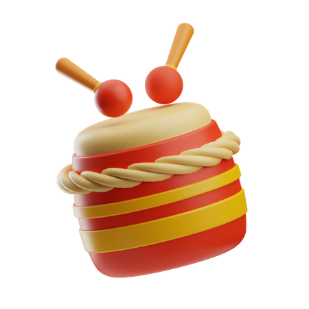 Chinese Drum  3D Icon