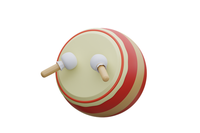 Chinese Drum  3D Icon