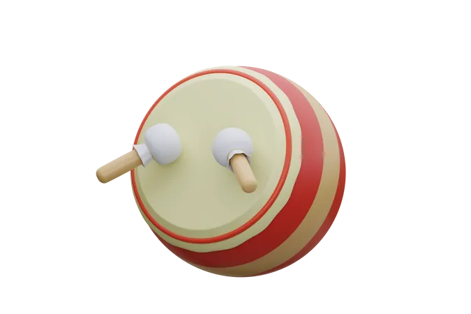 Chinese Drum  3D Icon