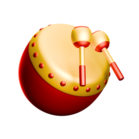 Chinese Drum  3D Icon