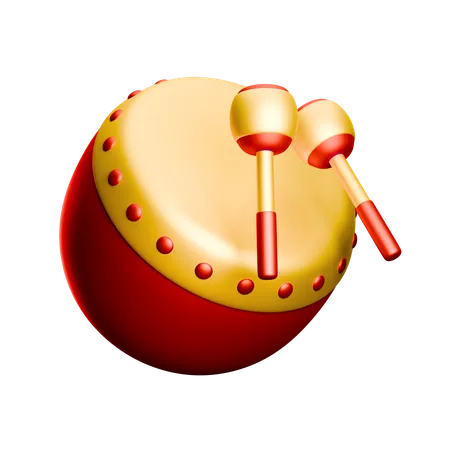 Chinese Drum  3D Icon