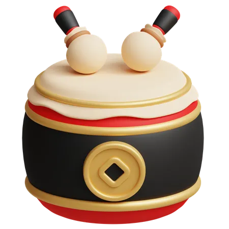 Chinese Drum  3D Icon