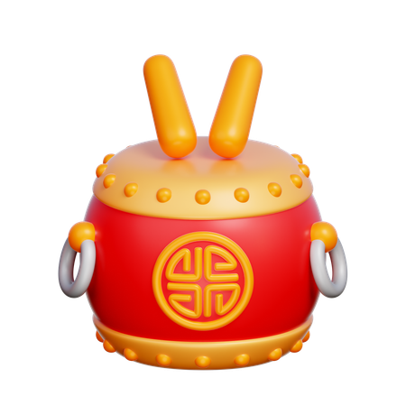 Chinese Drum  3D Icon