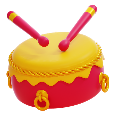 Chinese Drum  3D Icon