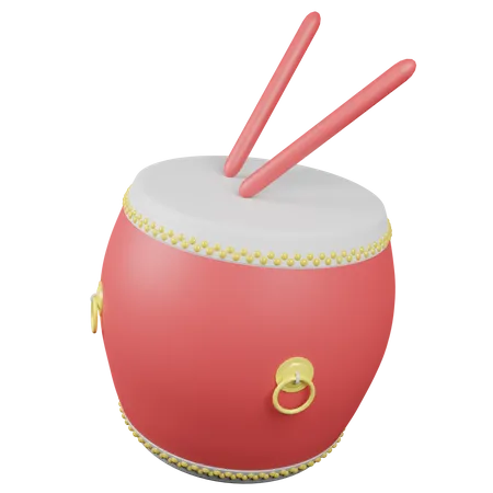 Chinese Drum 3D Icon