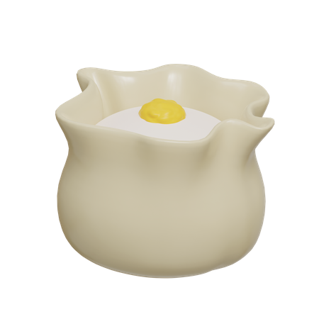 Chinese Dumpling 3D Icon