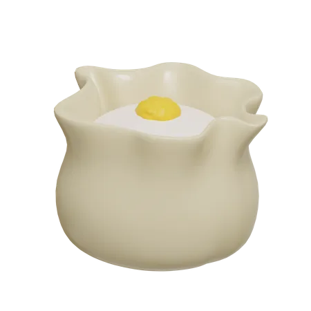 Chinese Dumpling 3D Icon