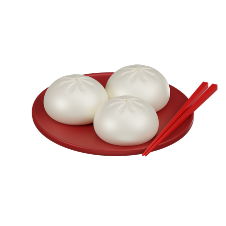 Chinese Dumplings  3D Icon