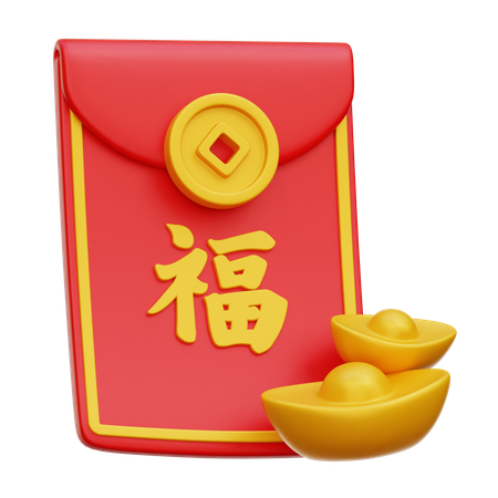 Chinese Envelope  3D Icon