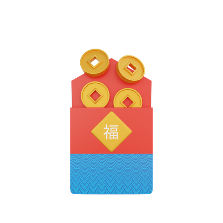 Chinese Envelope  3D Icon