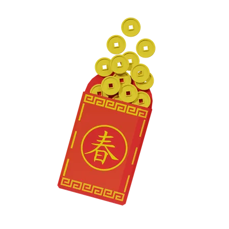 Chinese Envelope  3D Icon