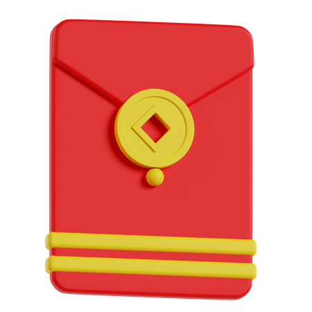 Chinese Envelope  3D Icon