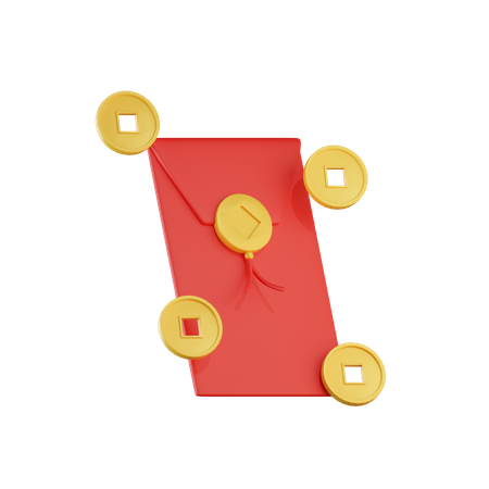 Chinese Envelope  3D Icon