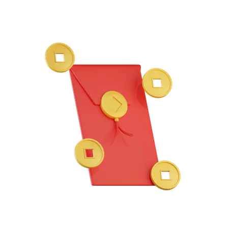 Chinese Envelope  3D Icon