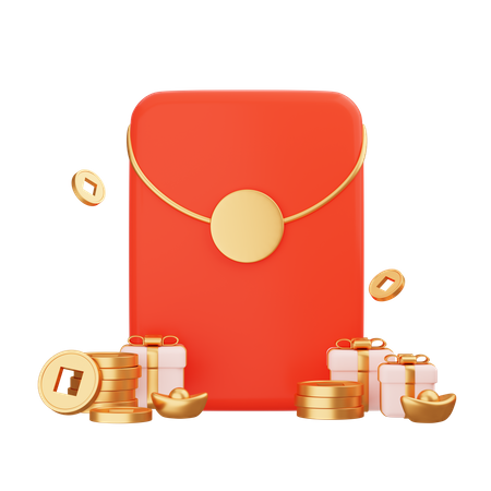 Chinese Envelope  3D Icon