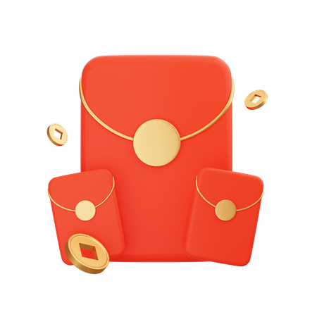 Chinese Envelope  3D Icon