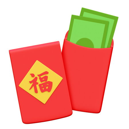 Chinese Envelope  3D Icon