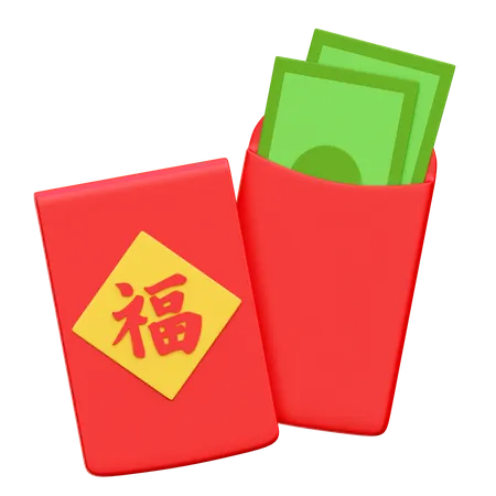 Chinese Envelope  3D Icon