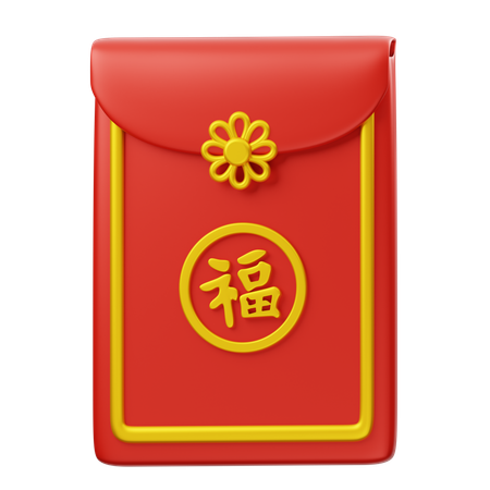 Chinese Envelope  3D Icon