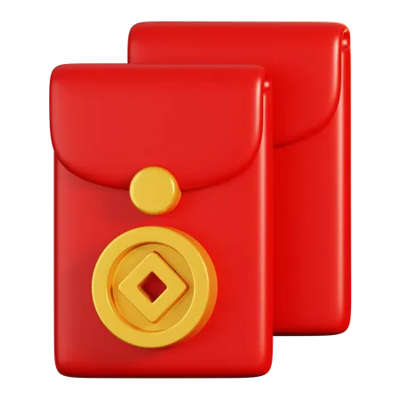 Chinese Envelope  3D Icon