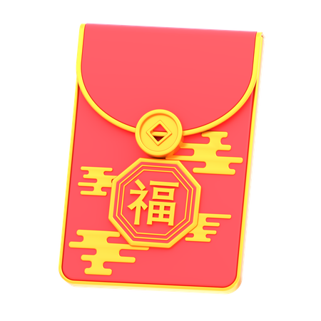 Chinese Envelope  3D Icon