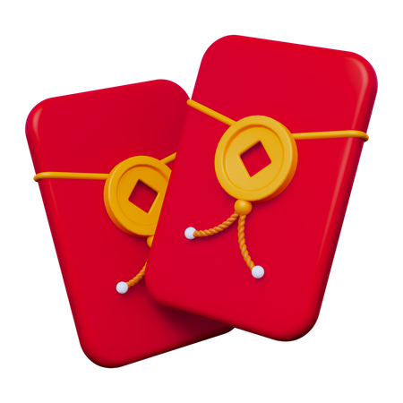 Chinese Envelope  3D Icon