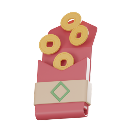 Chinese Envelope  3D Icon