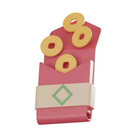 Chinese Envelope  3D Icon