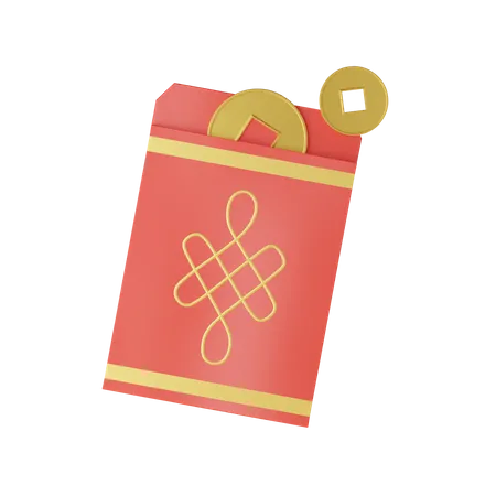 Chinese Envelope  3D Icon