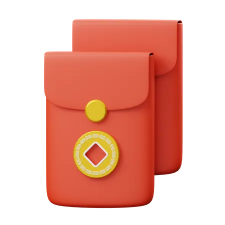 Chinese Envelope  3D Illustration