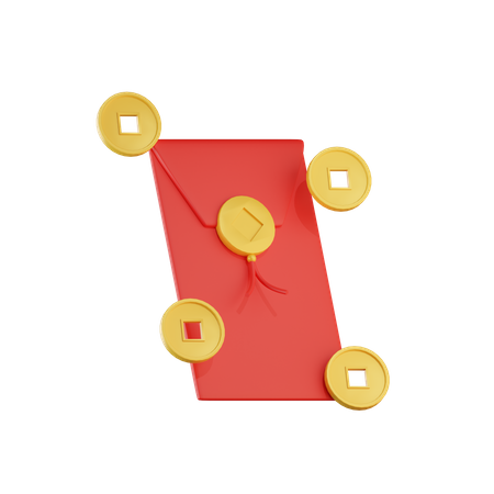 Chinese Envelope 3D Icon