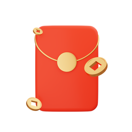 Chinese Envelope 3D Icon