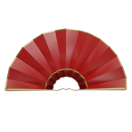Chinese Paper Fans 3 D Icon 3D Icon