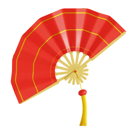 Chinese fan  3D Icon