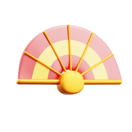 Chinese Fan  3D Icon