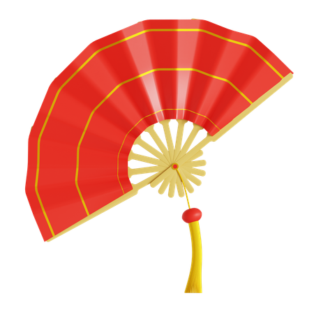 Chinese fan  3D Icon