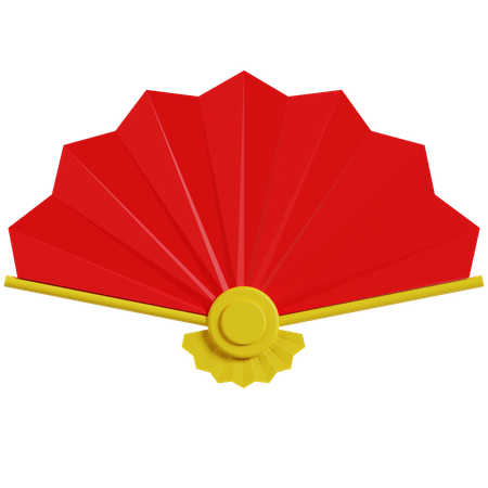 Chinese Fan  3D Icon