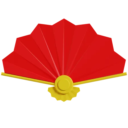 Chinese Fan  3D Icon