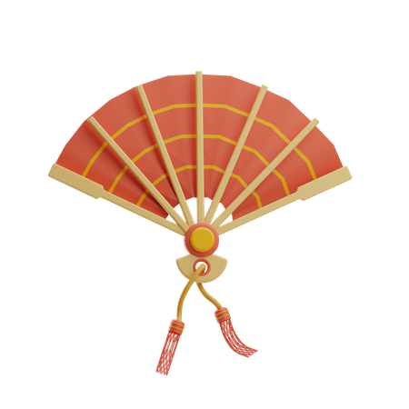 Chinese fan  3D Icon