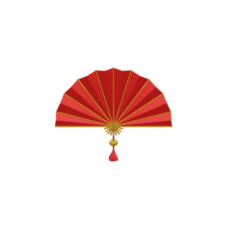 Chinese Fan  3D Icon