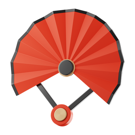 Chinese Fan  3D Icon