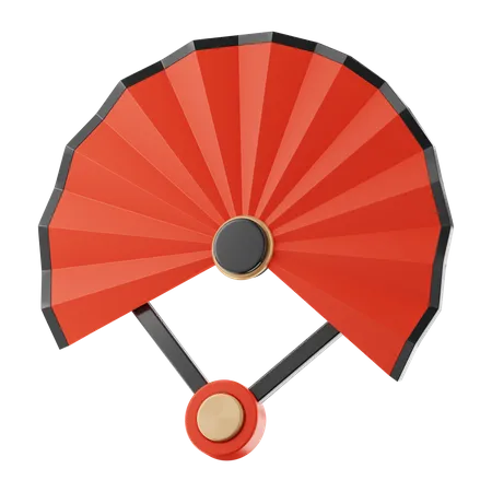 Chinese Fan  3D Icon