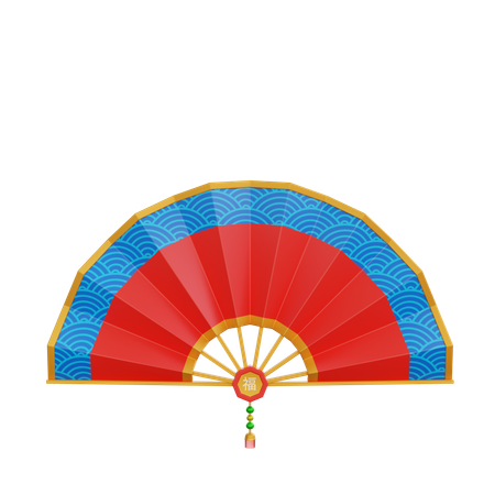 Chinese Fan  3D Icon