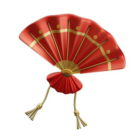 Chinese Fan  3D Icon