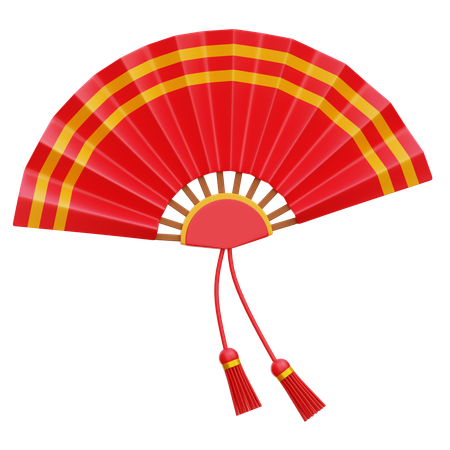 Chinese Fan  3D Icon