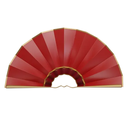 Chinese Fan  3D Icon