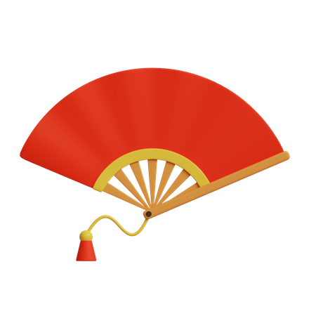 Chinese Fan  3D Icon