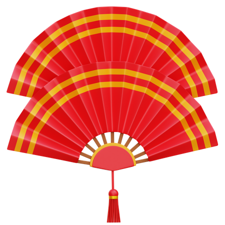 Chinese Fan  3D Icon