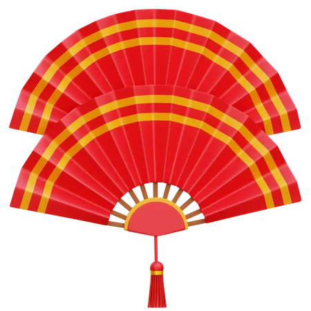 Chinese Fan  3D Icon