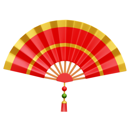 Chinese Fan  3D Icon